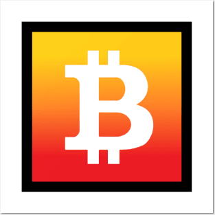 Bitcoin Sunset Posters and Art